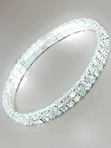 Delicate Rhinestone Stretch Anklet