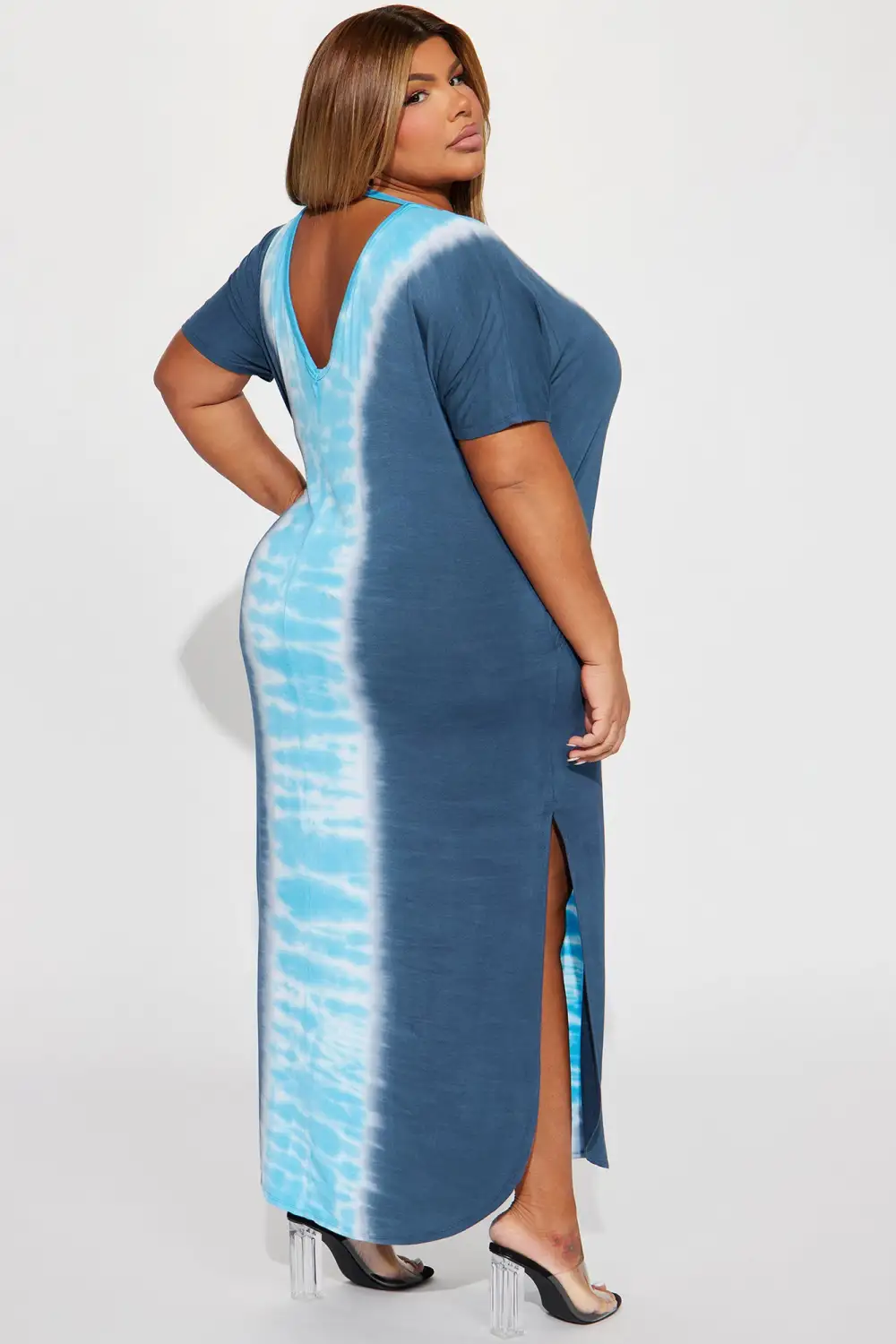 Halsey Tie-Dye Maxi Dress - Blue