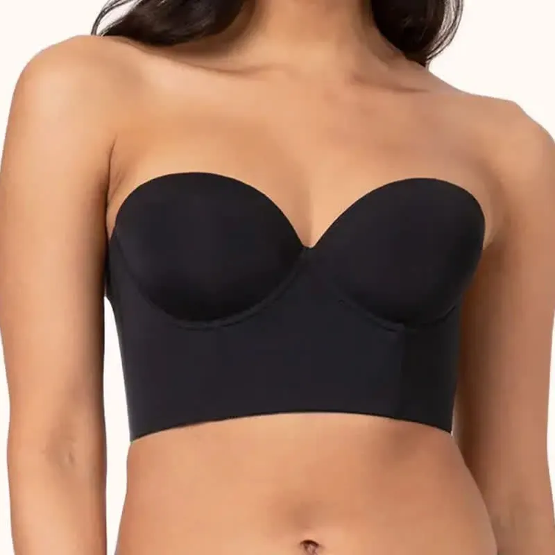 Strapless Convertible Backless Underwire Bra Push Bra