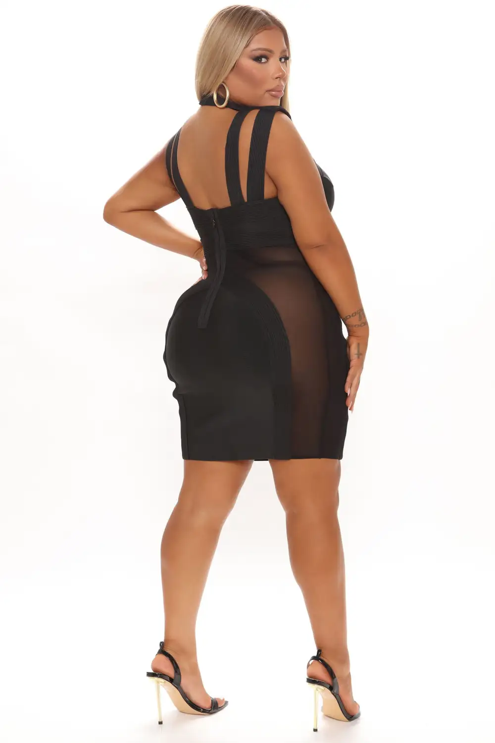 Desiree Bandage Mini Dress - Black