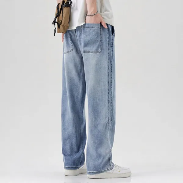 Lightweight Denim Casual Pants