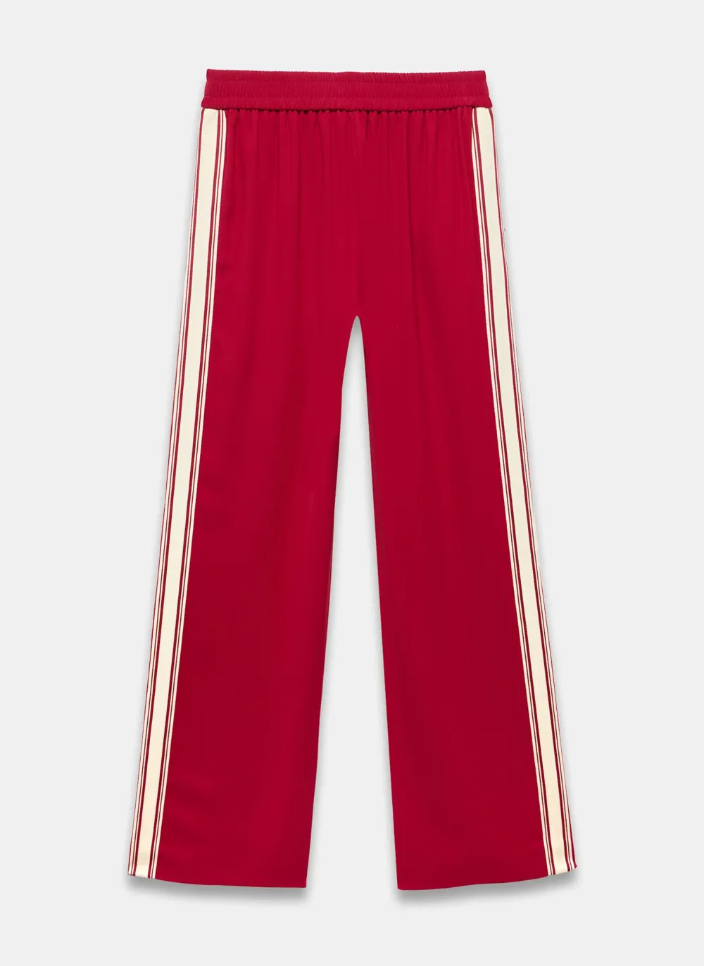 Casual Style Red Side Stripe Trousers