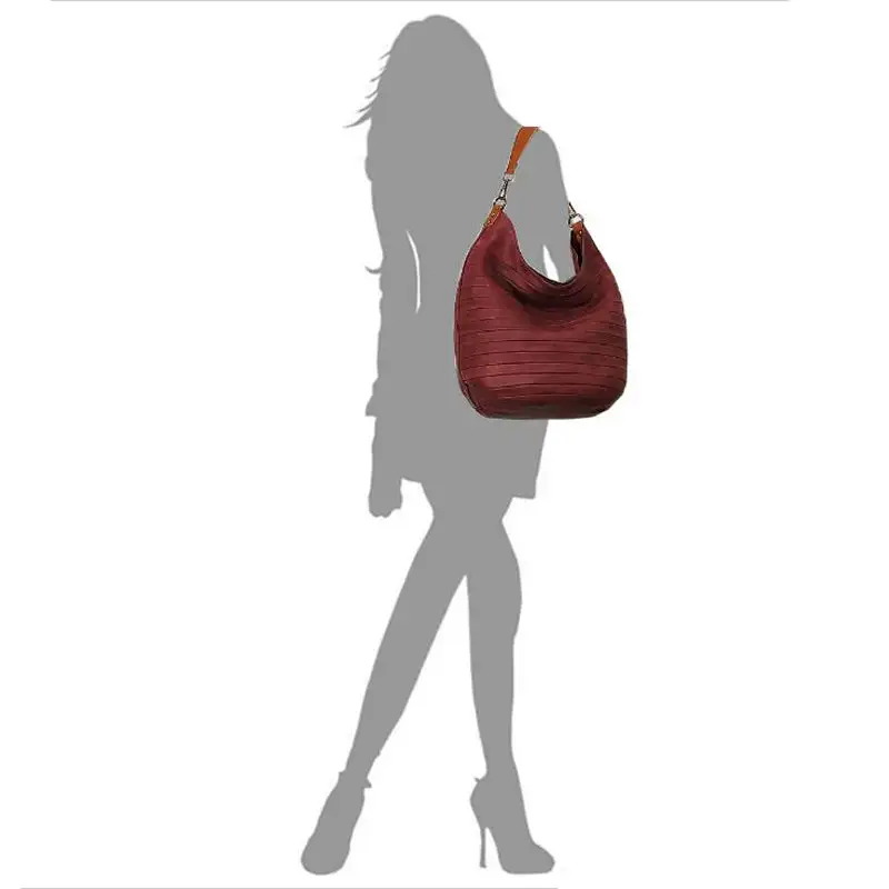 Striped Tote Shoulder Bag