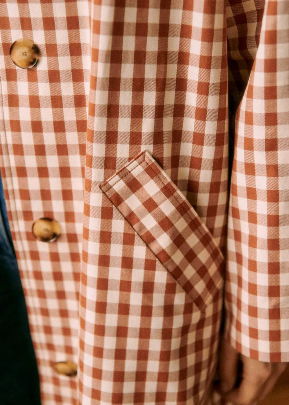 Brown Plaid Long Coat