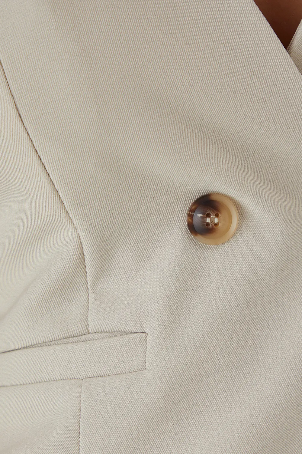 Slim Fit Two Button Women's Vest