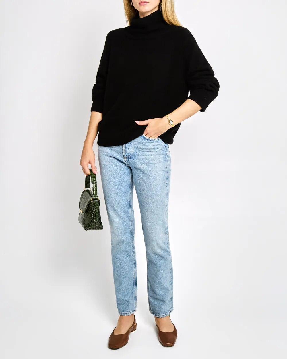 High Neck Knit Sweater