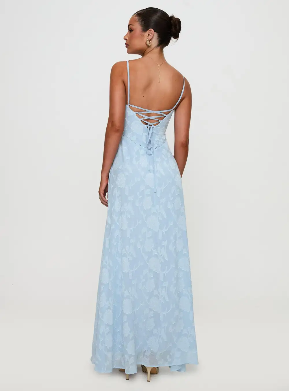 Slip Style Lace Detail Maxi Dress