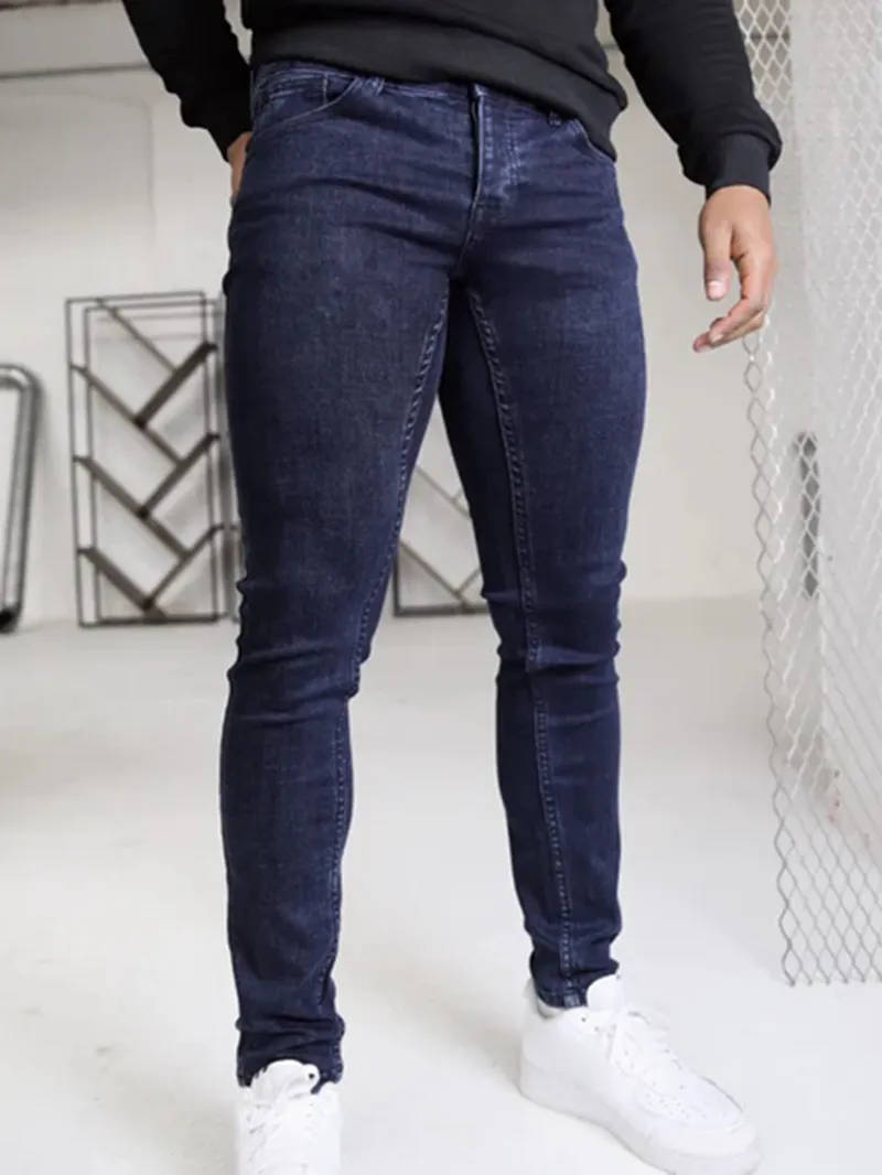 Men's Blue Stretch Twill Pants