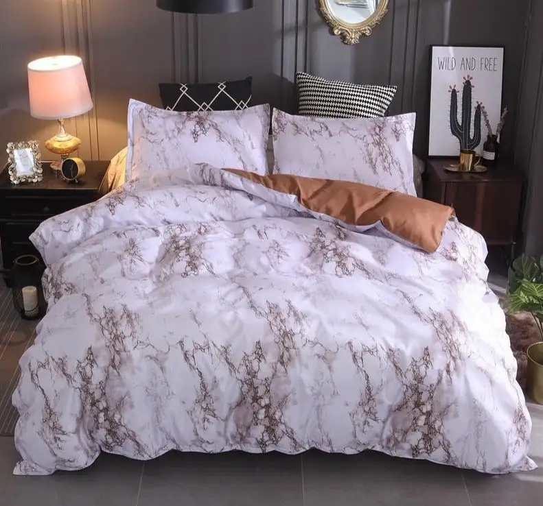 (Store Closing Sale) Marble Duvet Bedding Set