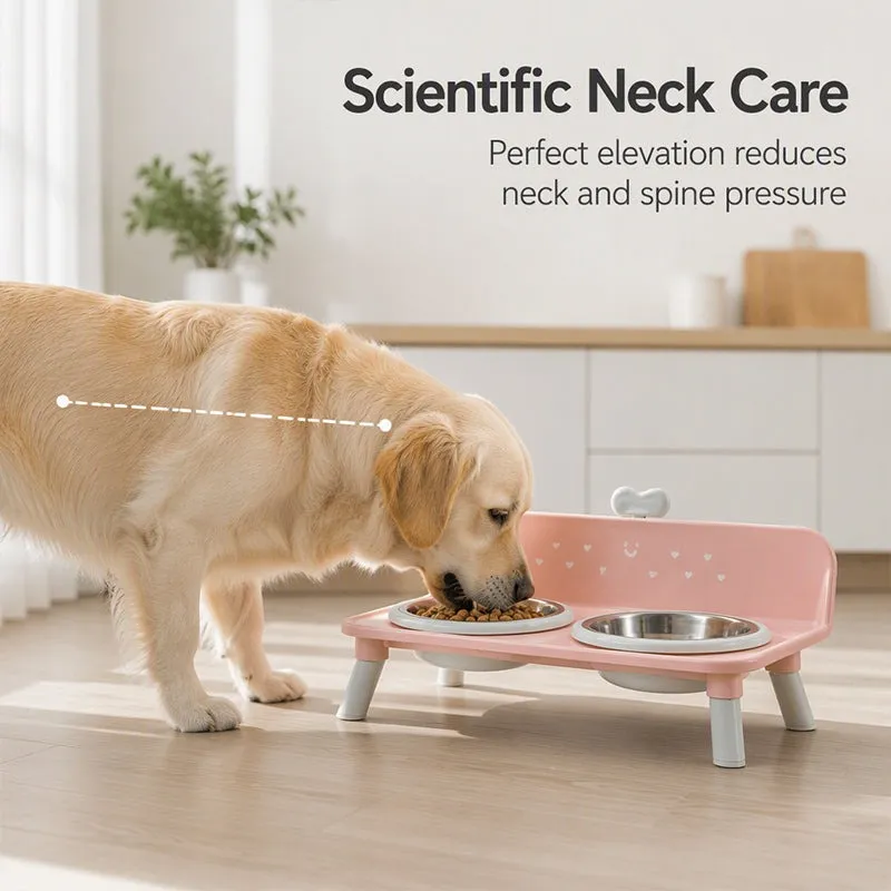 Lift the detachable pet double bowl