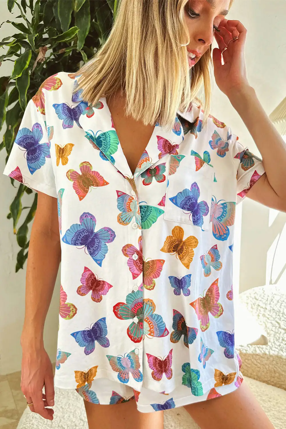 Printed Short Pajama Set