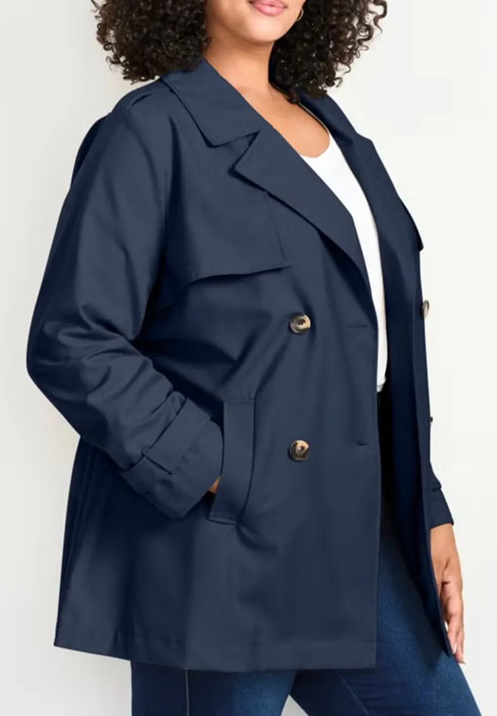 Double Breasted Waistband Jacket