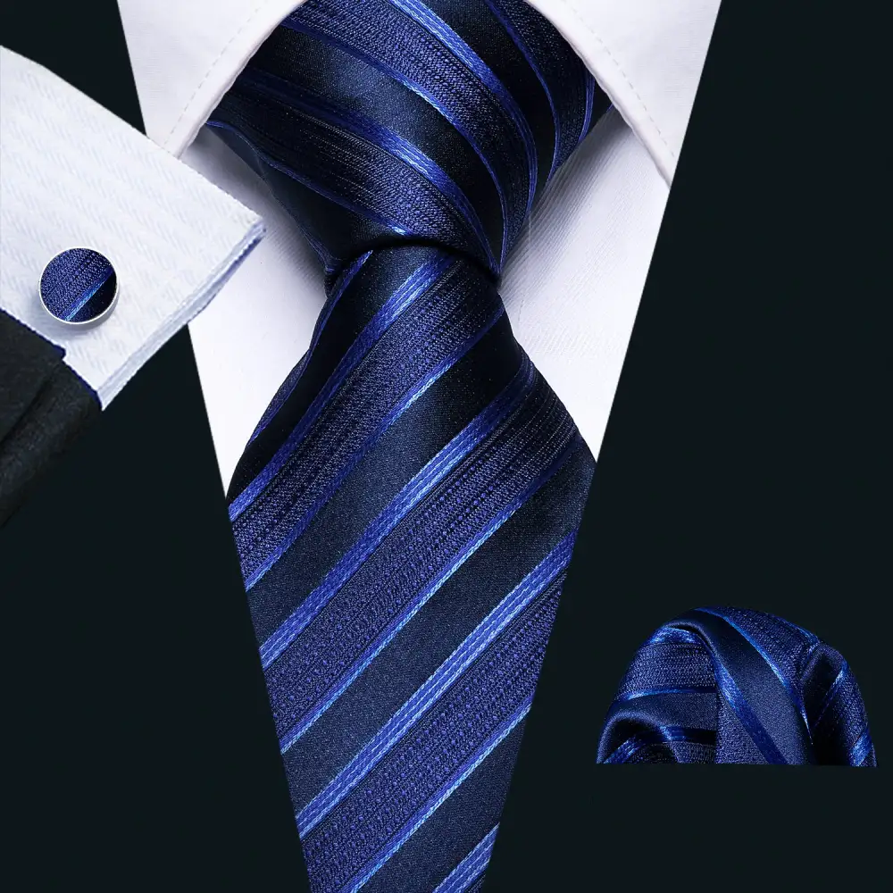 Casual Striped Necktie Set