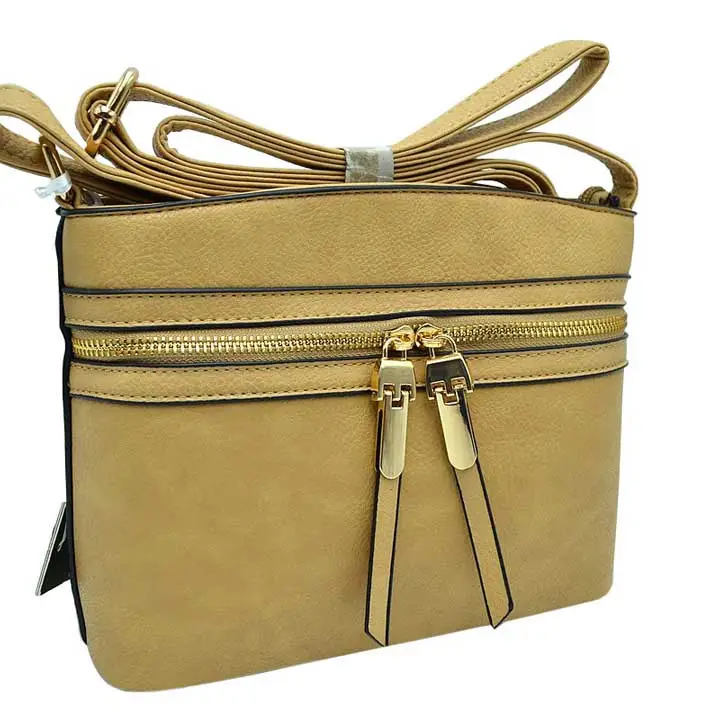 Zipper Detail Crossbody Bag