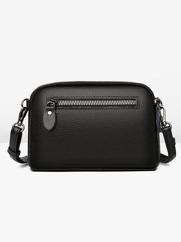 Urban Casual Leather Crossbody Bag