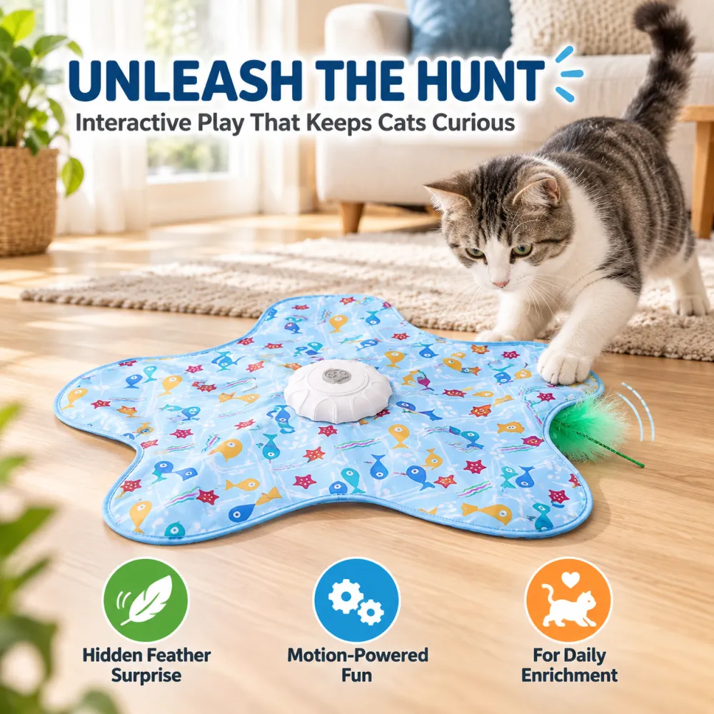 Pet Supplies Cat Toy Hunting Cover Game Cover Self-Entertainment Boredom Relief Hiding Cover Dog Stress Relief Electric