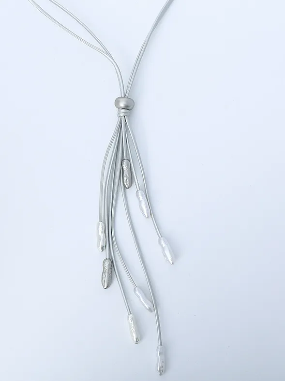 New European and American Retro High-quality Tassel Long Necklace