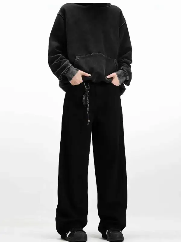 Embroidered Palm Tree Wide Leg Jeans