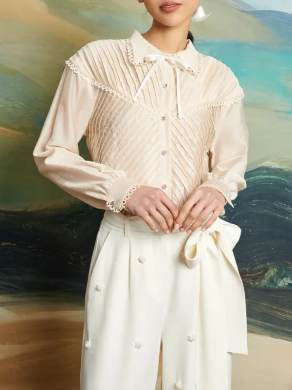 Lace Ruffle Blouse