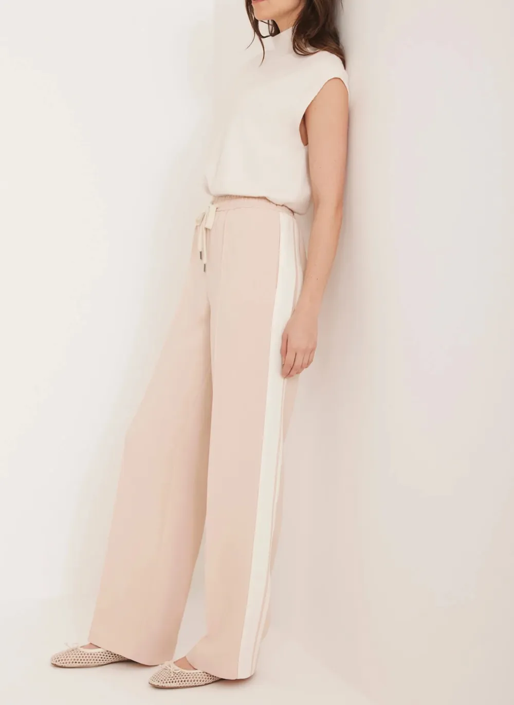 Casual Style Stripe Trousers