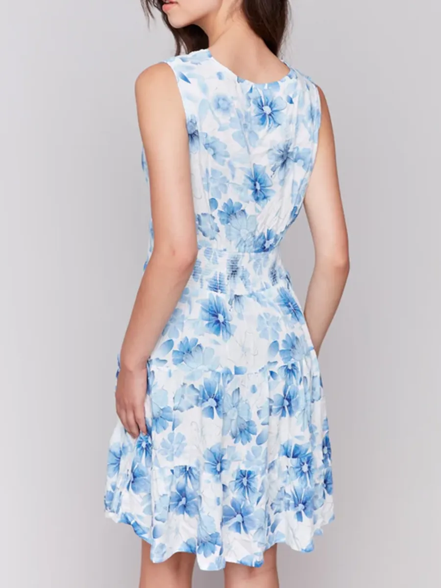 Abstract Print Fashion A-Line Dress