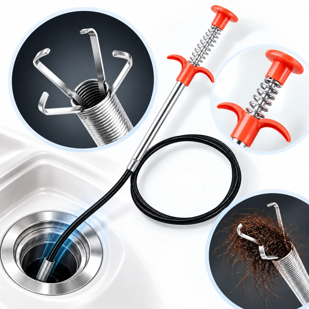 Household Drain Clog Remover Tool