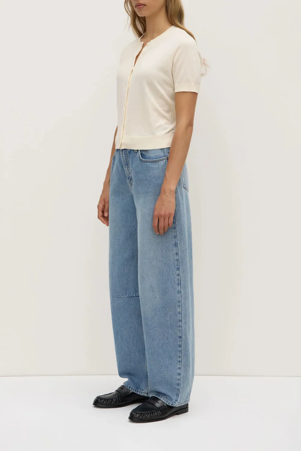 Ribbed Short Sleeved Pullover