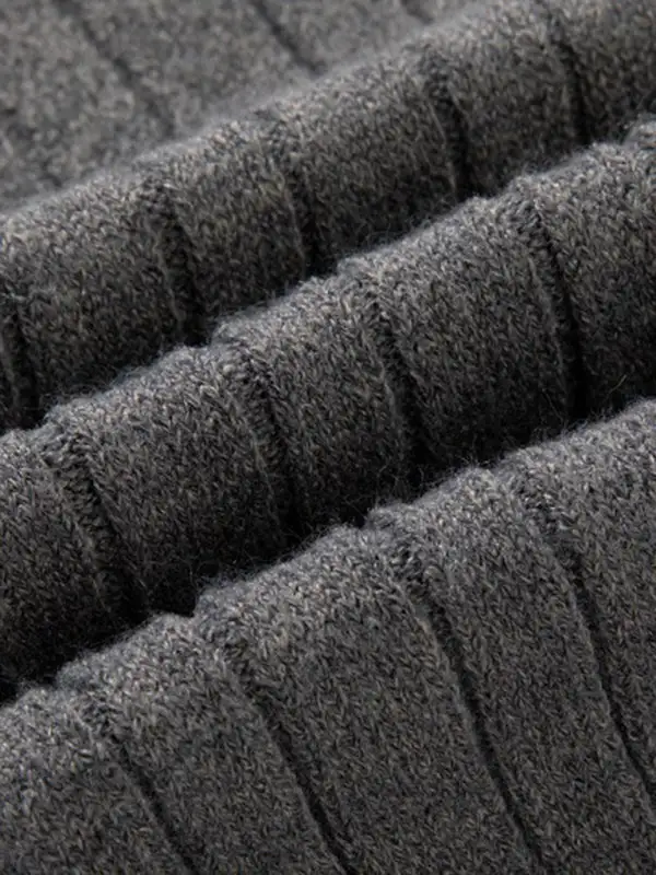 Knit Zip Front Collared Sweater