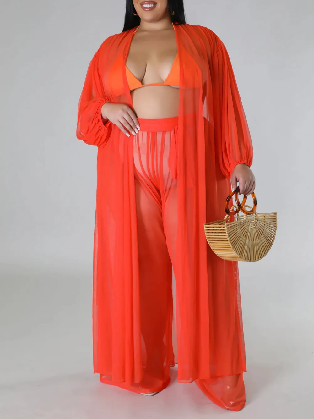 Women'S Fashion Plus-Size Tulle Suit