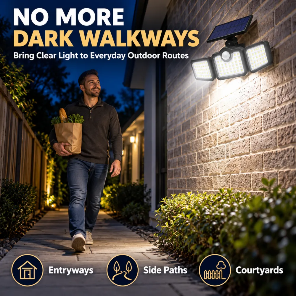 Solar Wall Light Motion Sensor Outdoor Adjustable Rotatable Garden Light Waterproof Lighting Corridor Small Street Lamp