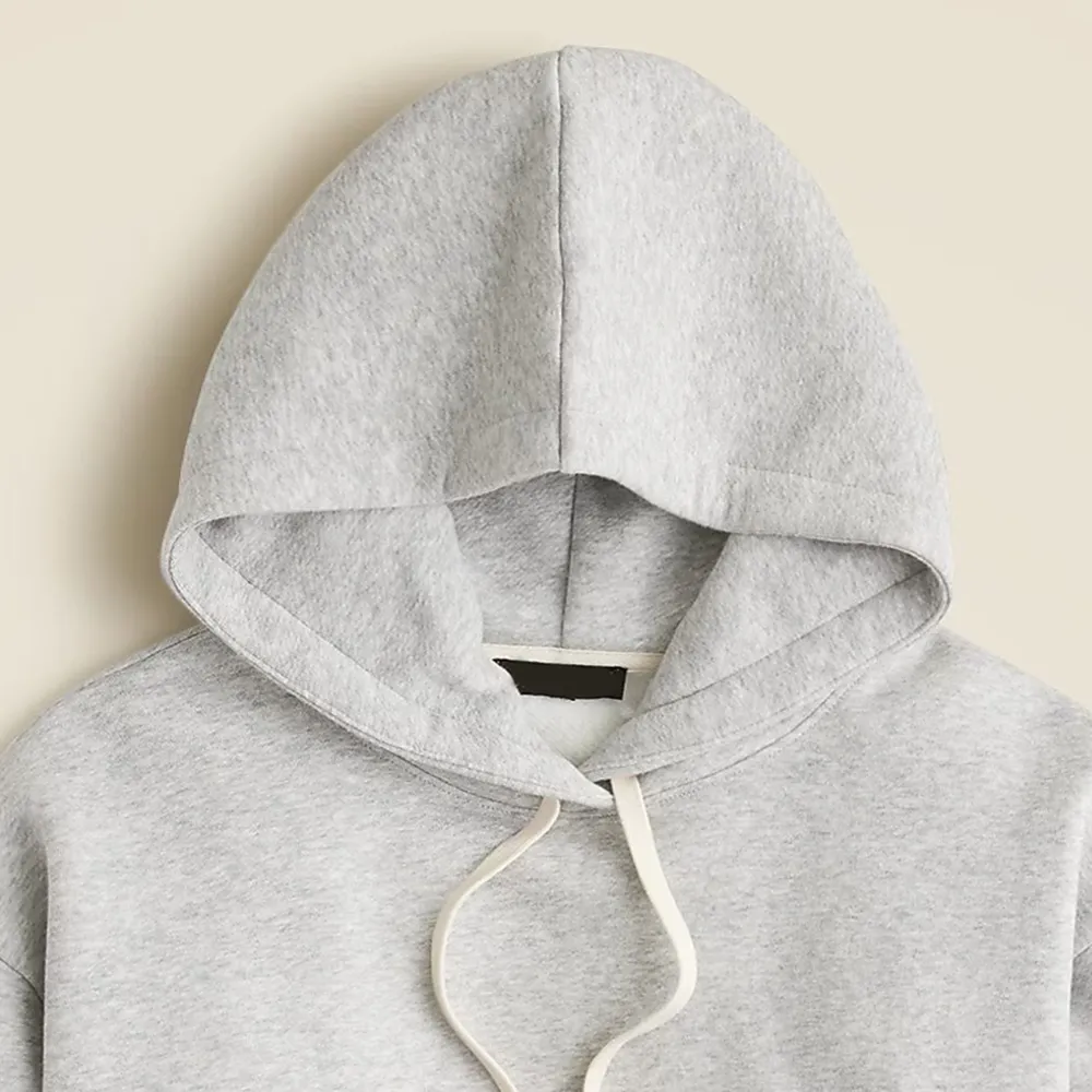 Plain fleece hoodie