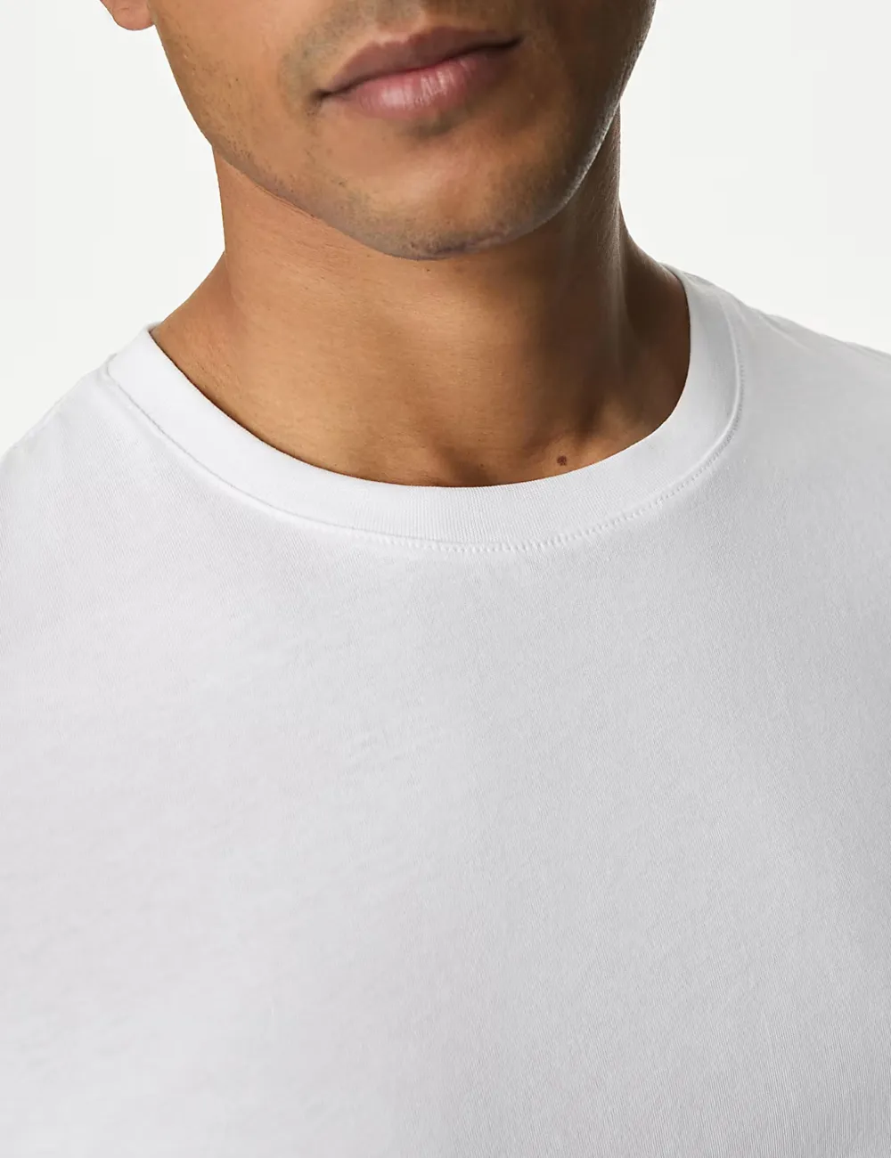 Slim Fit Pure Cotton Crew Neck T-Shirt