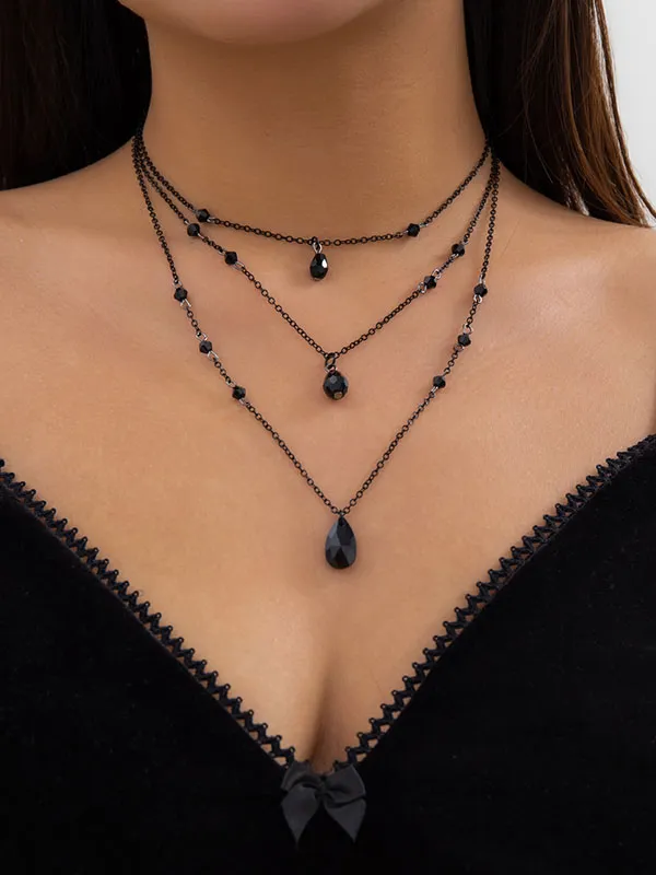 Geometric Layered Alloy Necklace