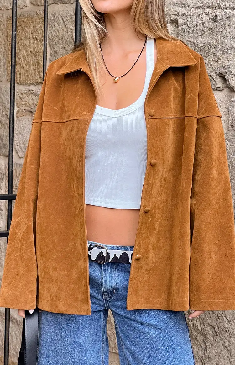 Oversized Suede Jacket