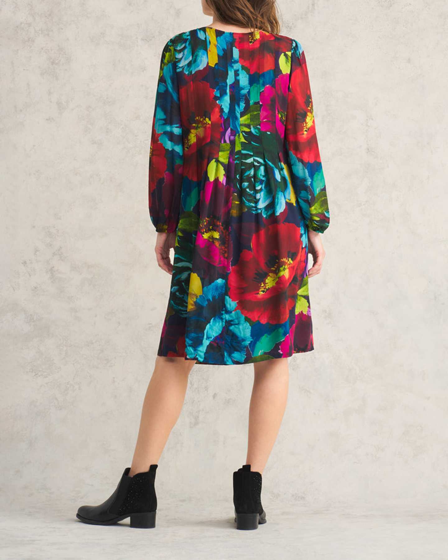 Pleated Georgette Dress