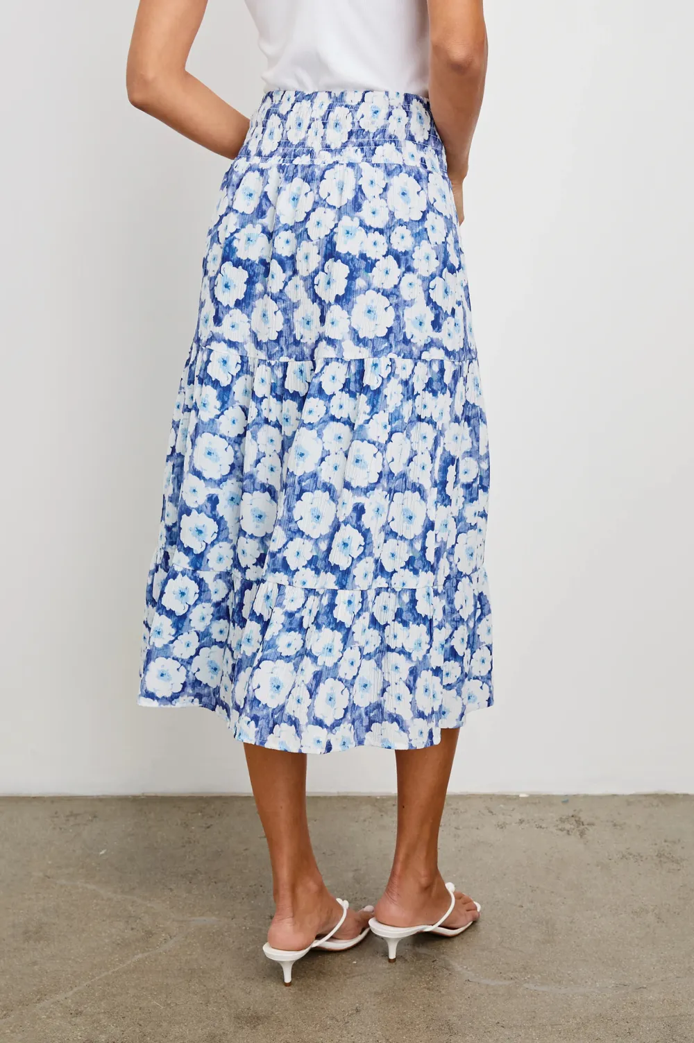Lace Pleated Double-Layered Women's Midi Skirt