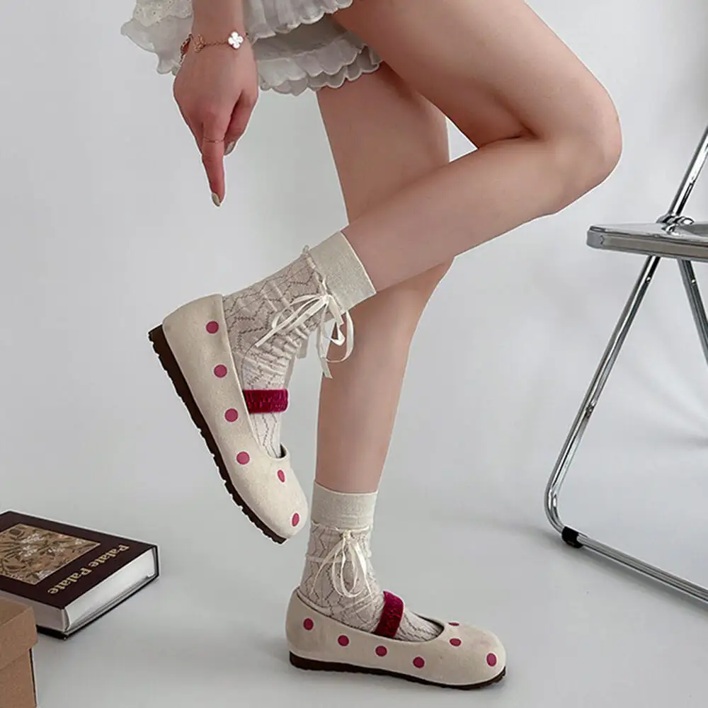 Polka Dot Ballet Sandals