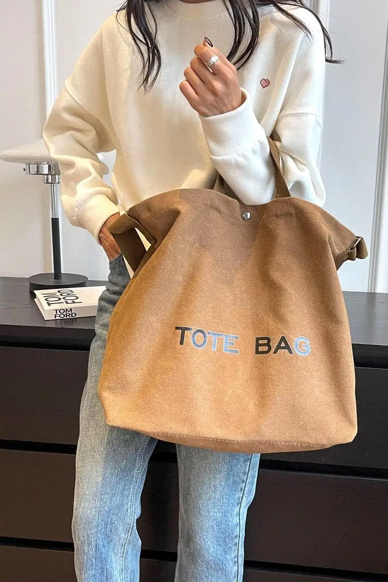 Classic Roomy Canvas Tote Bag