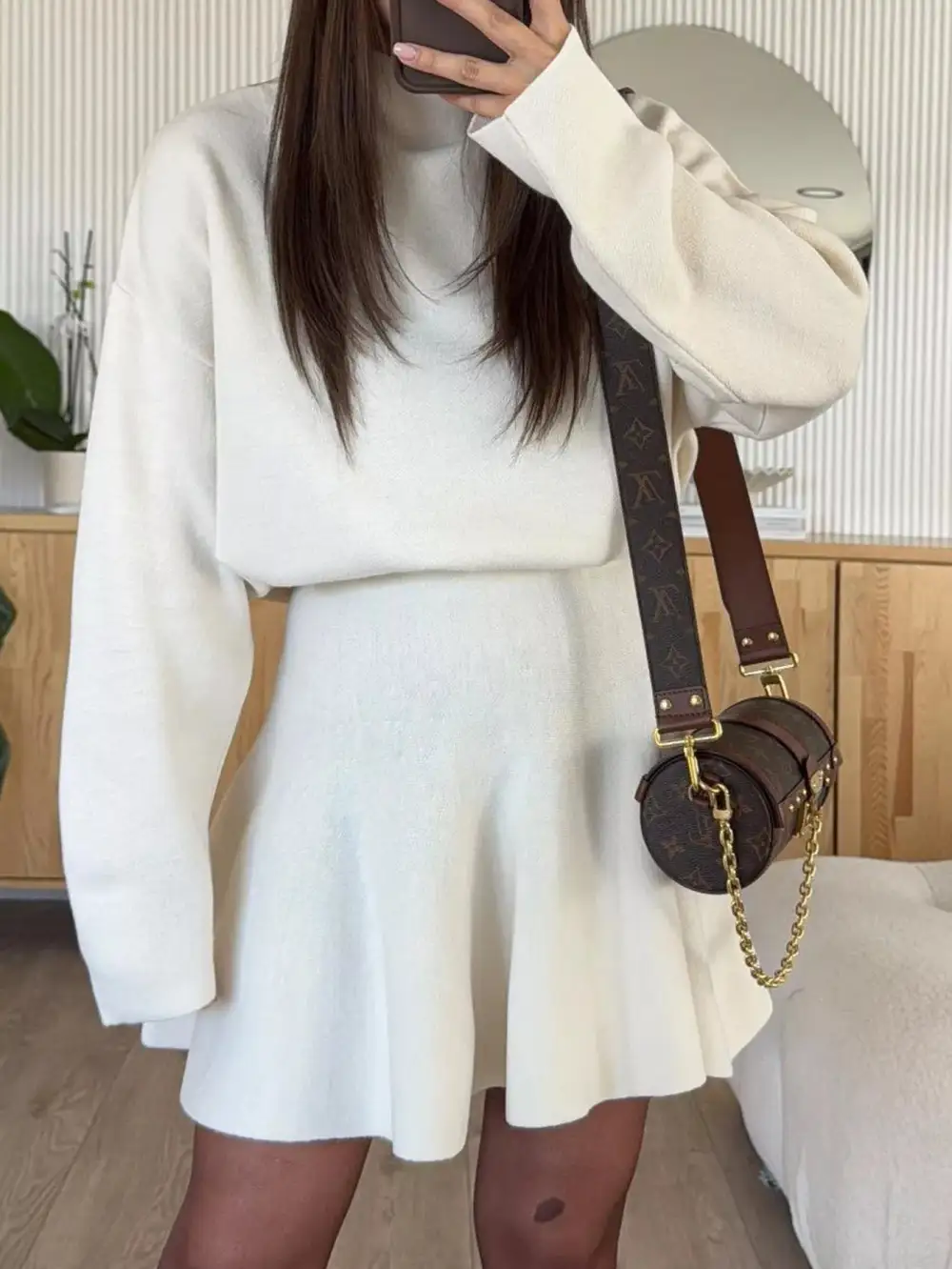 Turtleneck Dropped Coordinated Set
