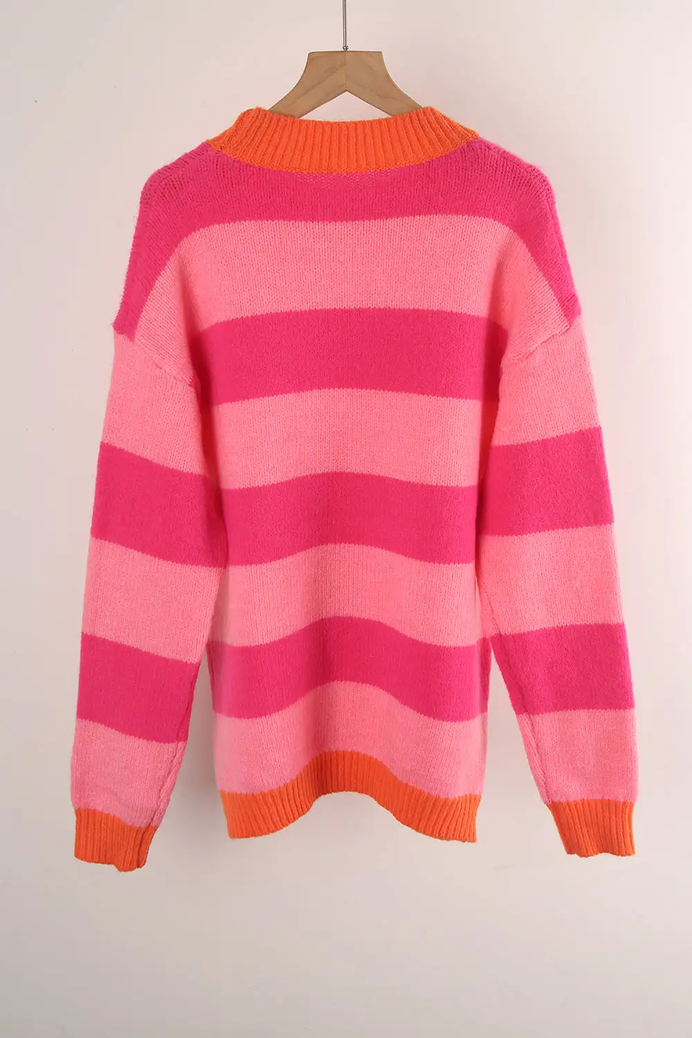 Winter Striped Stitching Sweater