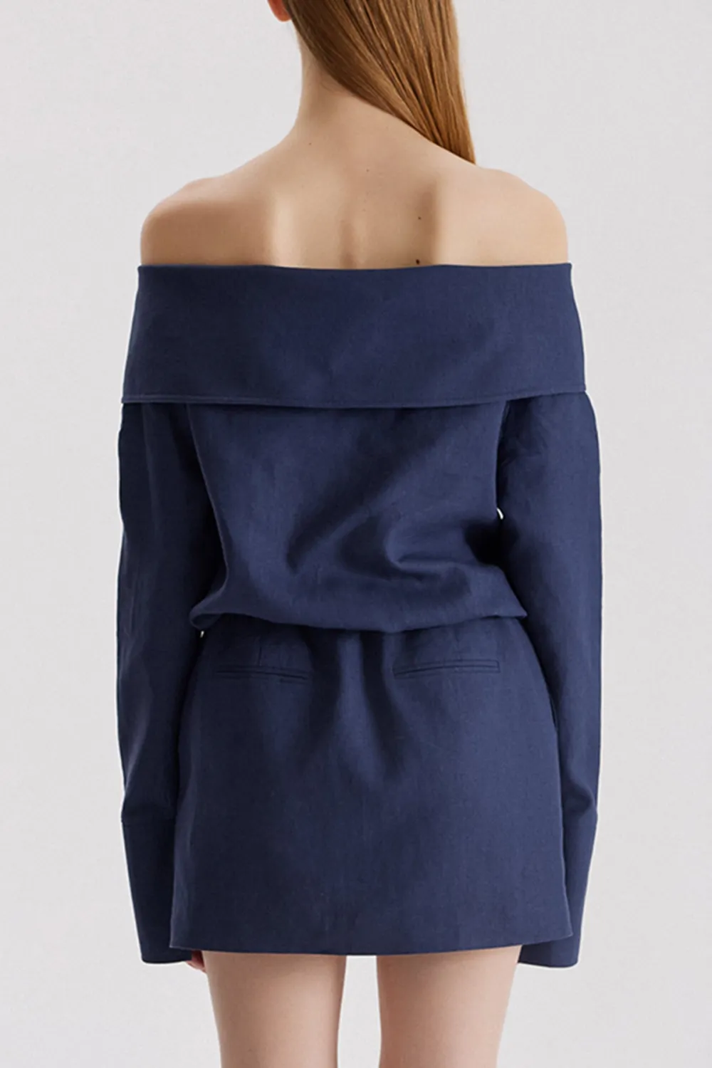 Mini Dress-Navy Blue