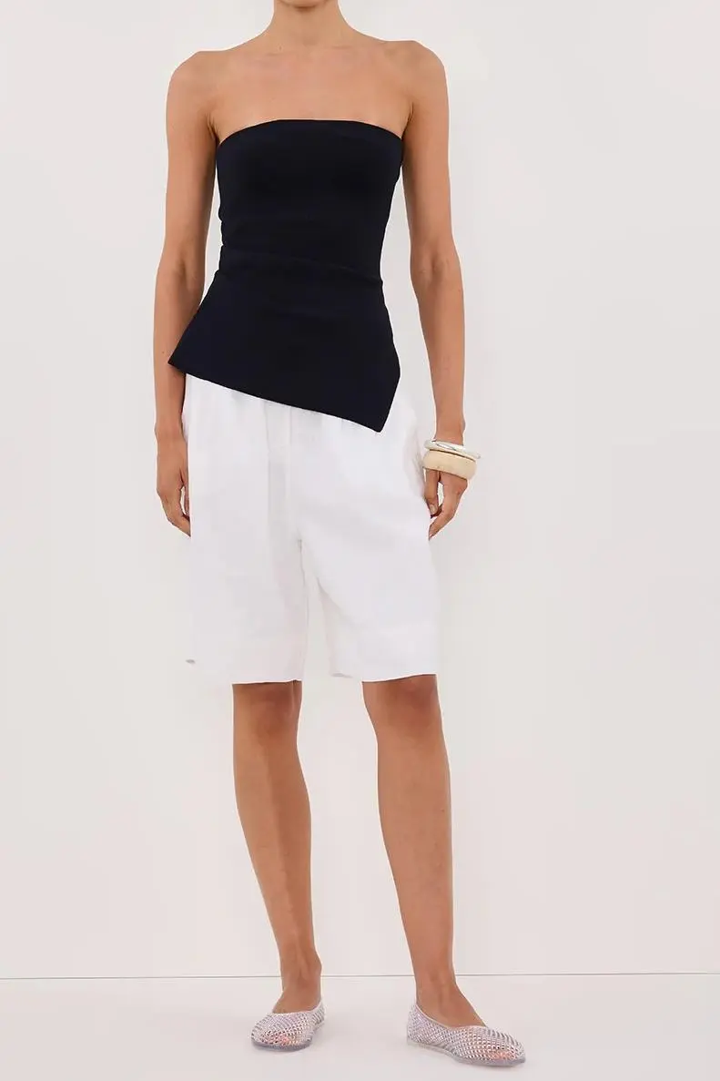 INK BANDEAU KNIT TOP