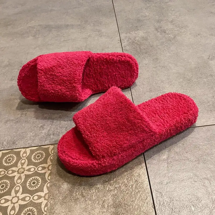 Textured Open Toe Platform Slippers