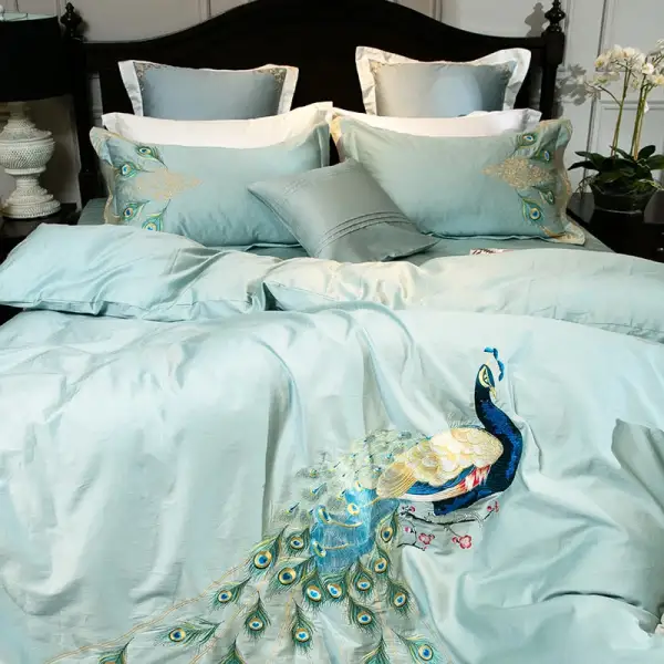 (Store Closing Sale) BlueCloud Peacock Bedding Set