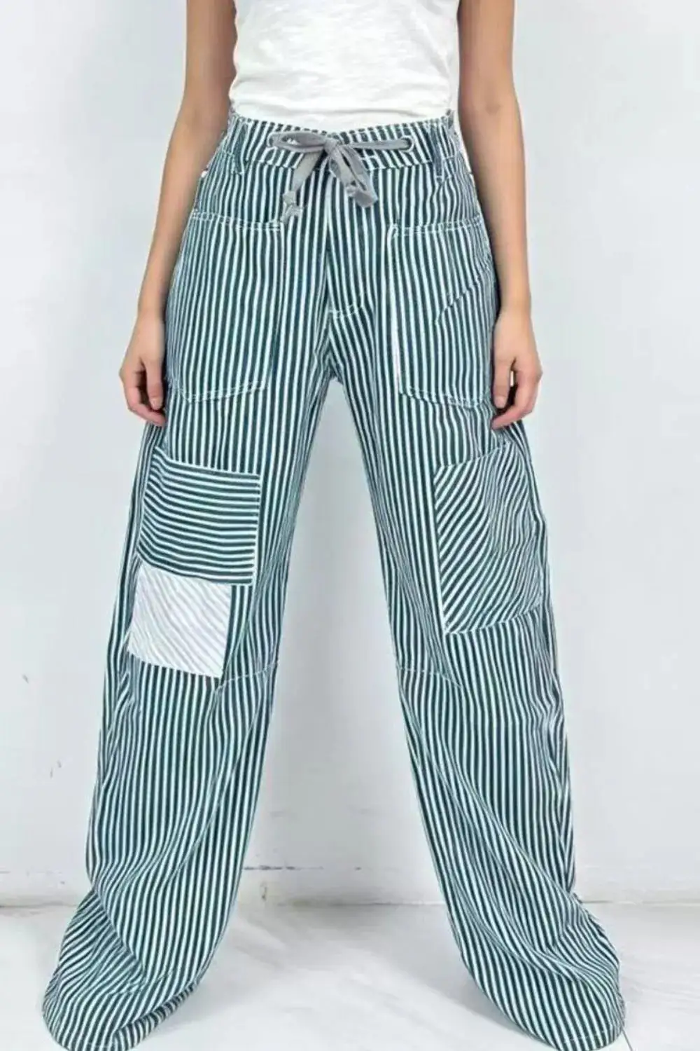 Weekend Striped Wide Leg Pants