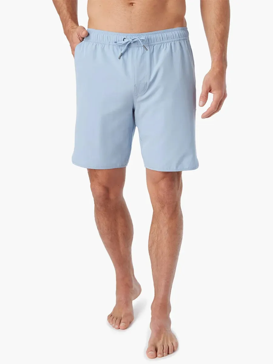 Men's solid color beach shorts