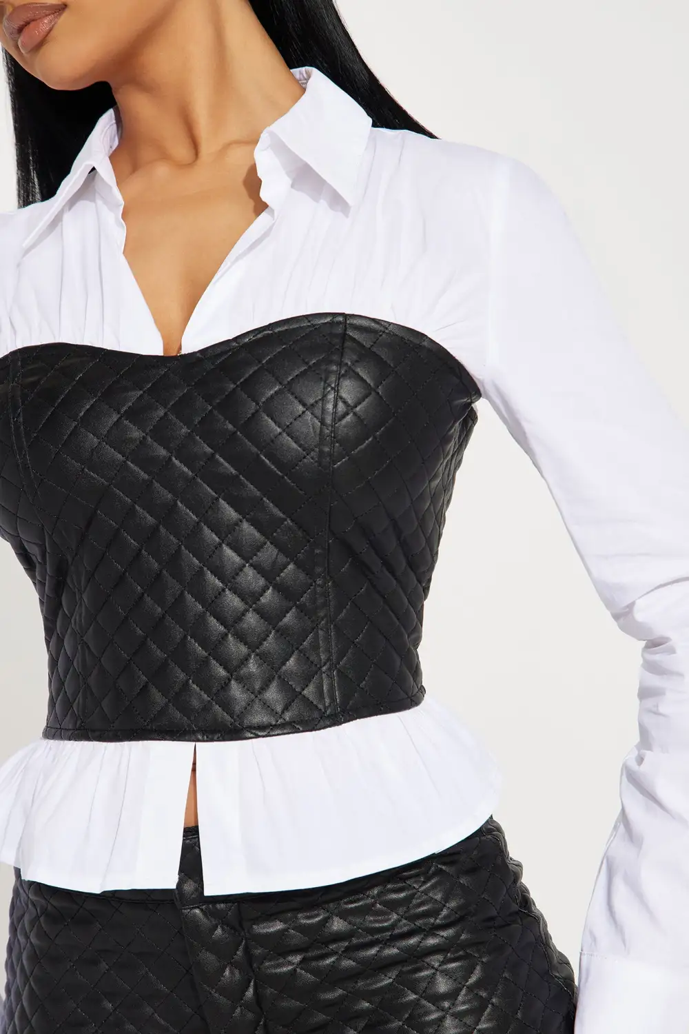 I'm So Fancy Skirt Set - White/Black