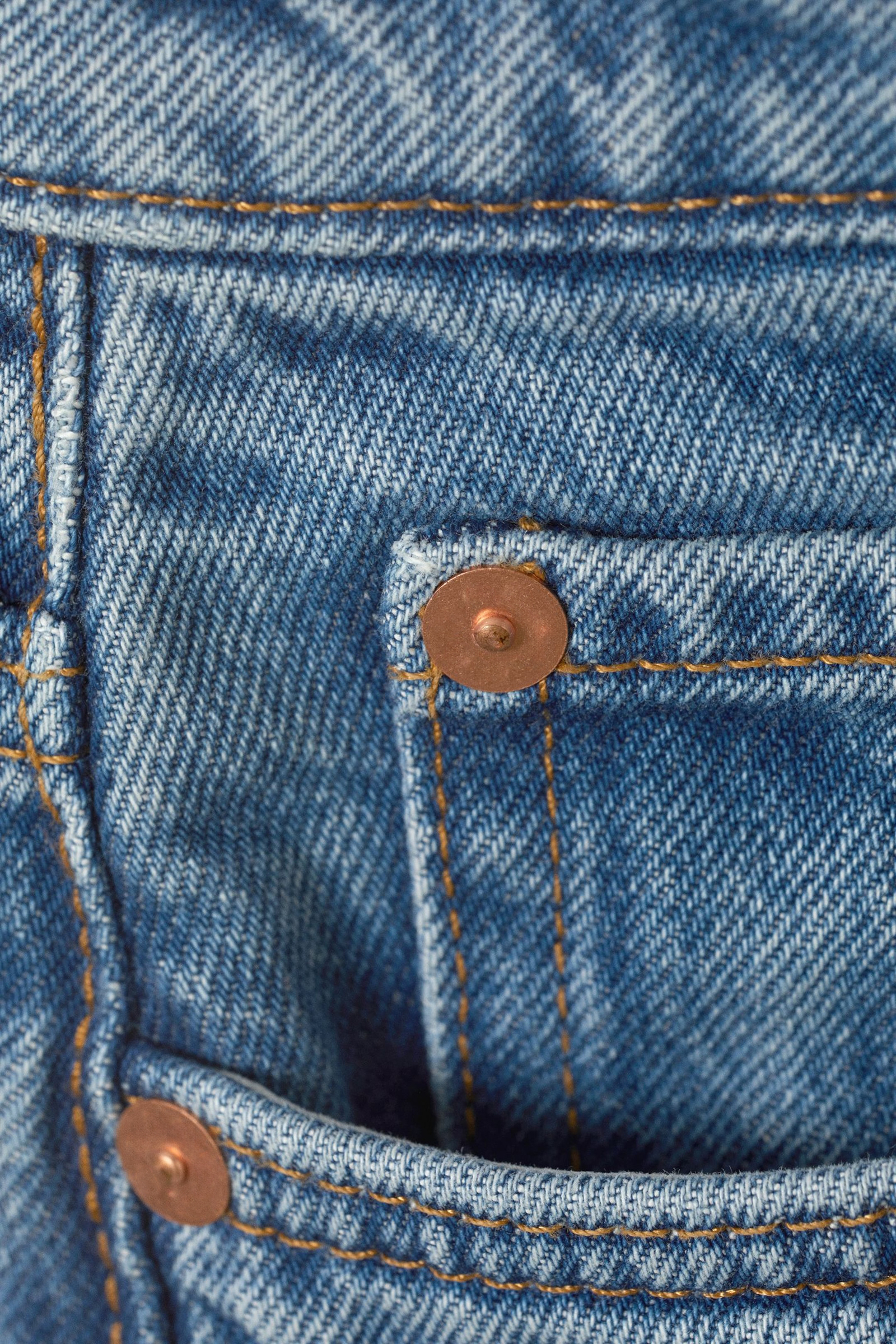 High Rise Jeans With Pockets