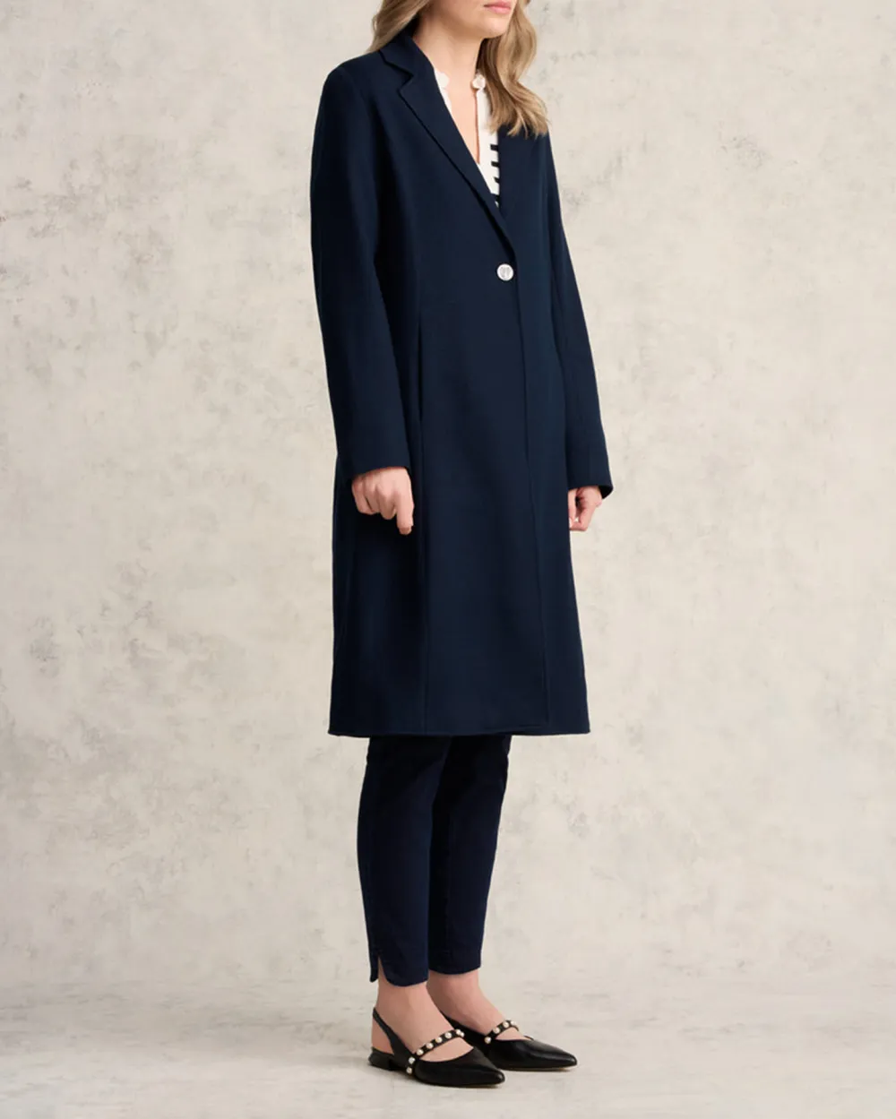 Wool Slight Stretch Coatigan