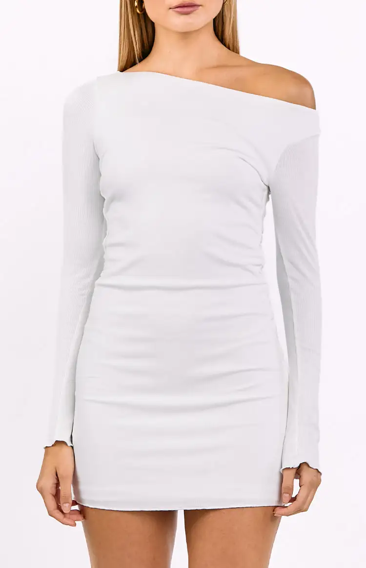 Long Sleeve Long Sleeve Drop Mini Dress